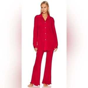 NWOT SLEEPER Origami Pajama Set - flame red, Size S